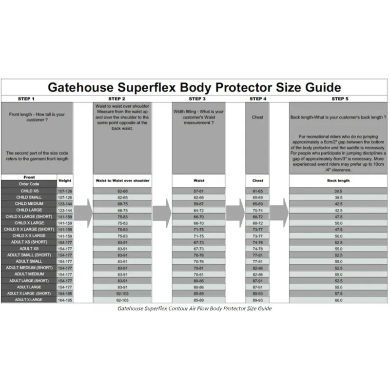Gatehouse SuperFlex Air Flow Body Protector Adult - Short-1